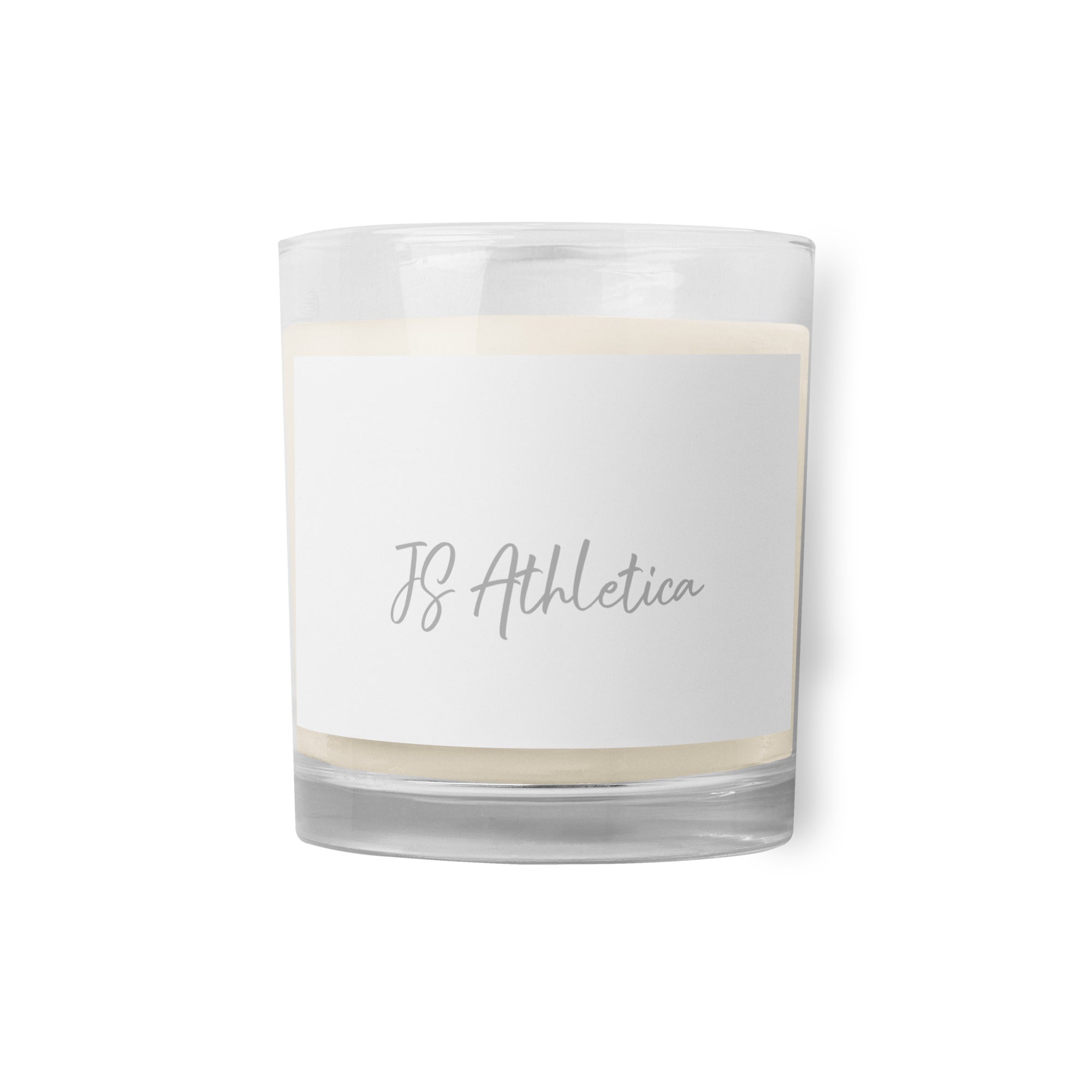 Glass jar soy wax candle