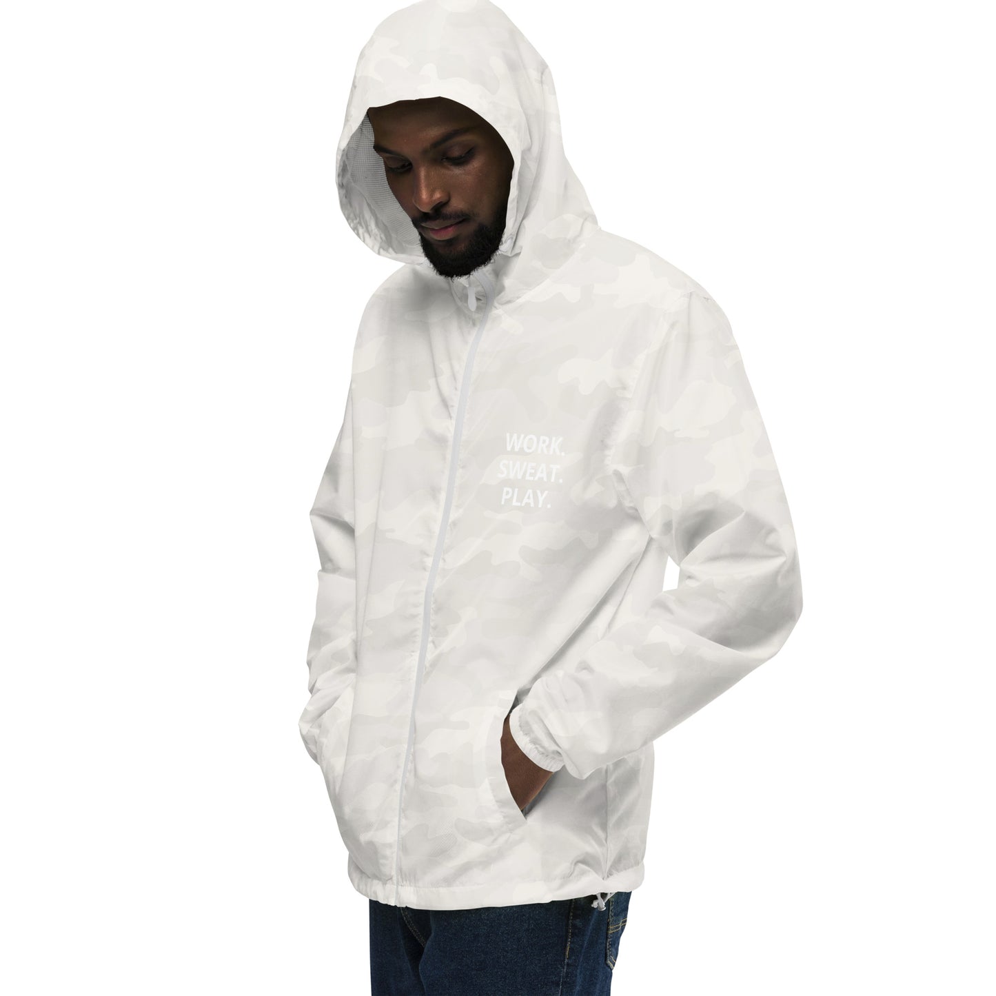 Unisex lightweight zip up windbreaker