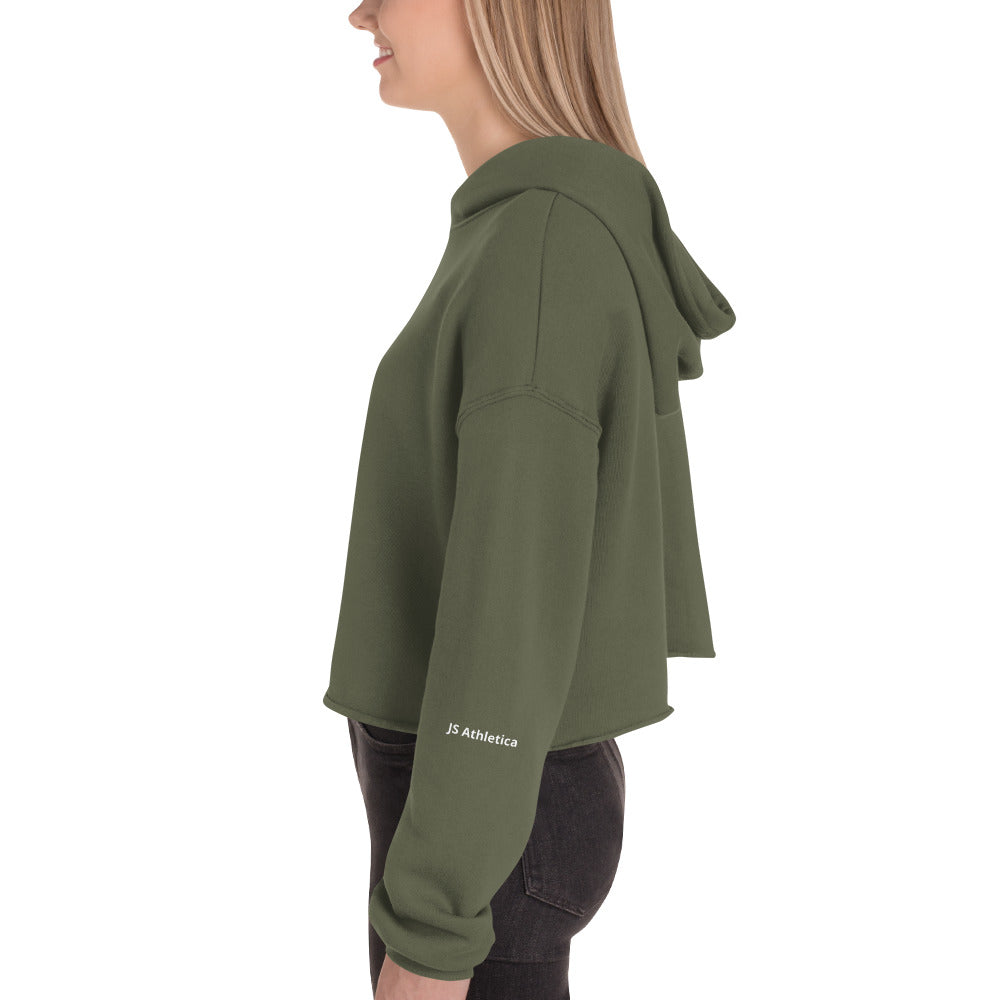 Cropped green hoodie